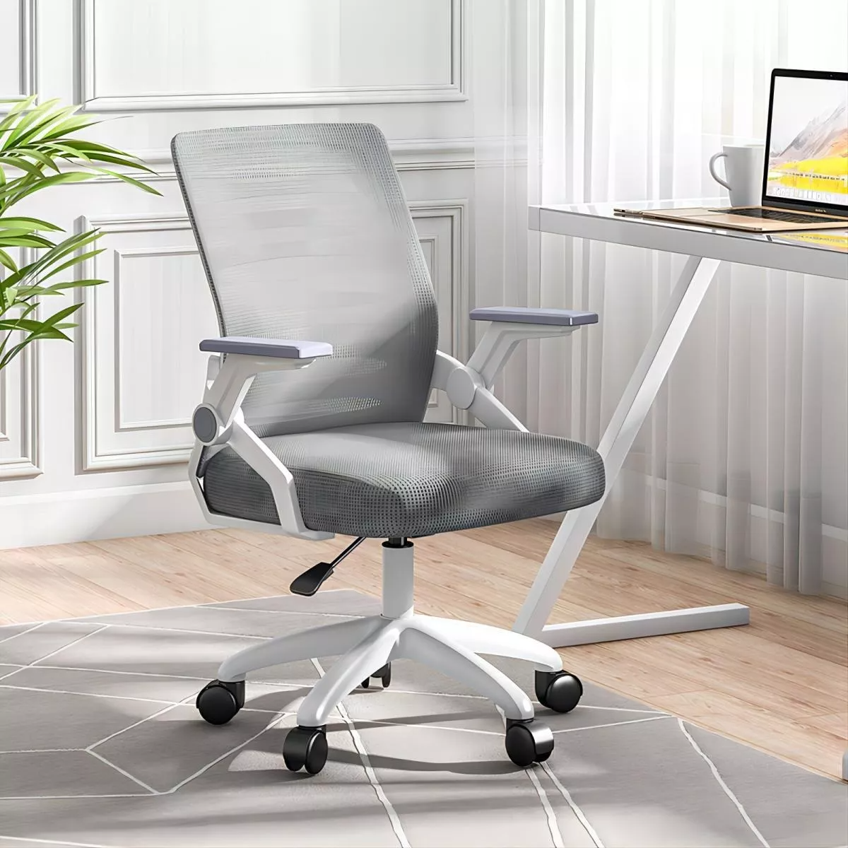Silla De Escritorio Gris - g1
