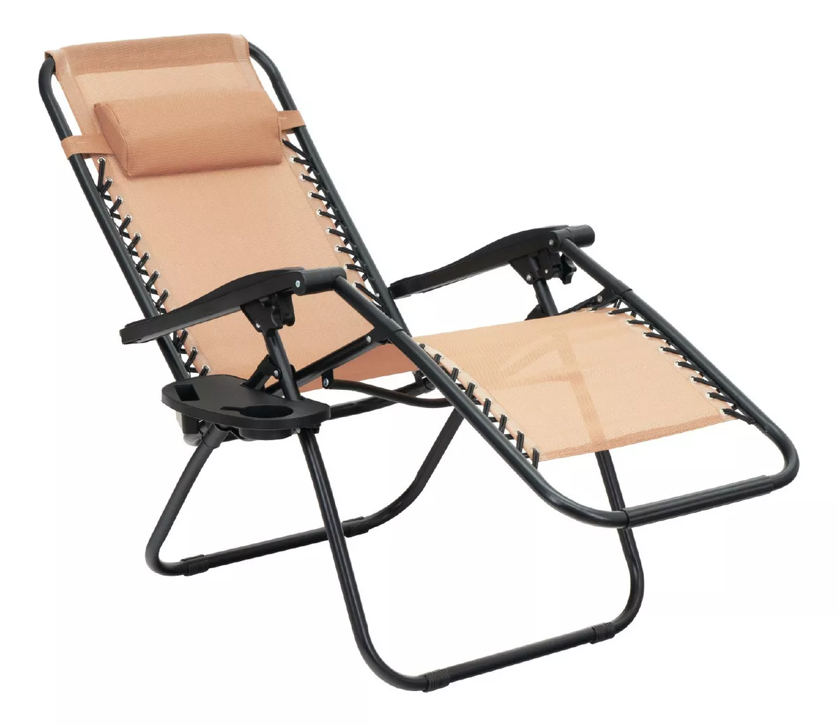 Silla Plegable Gravedad Cero Reclinable - beige