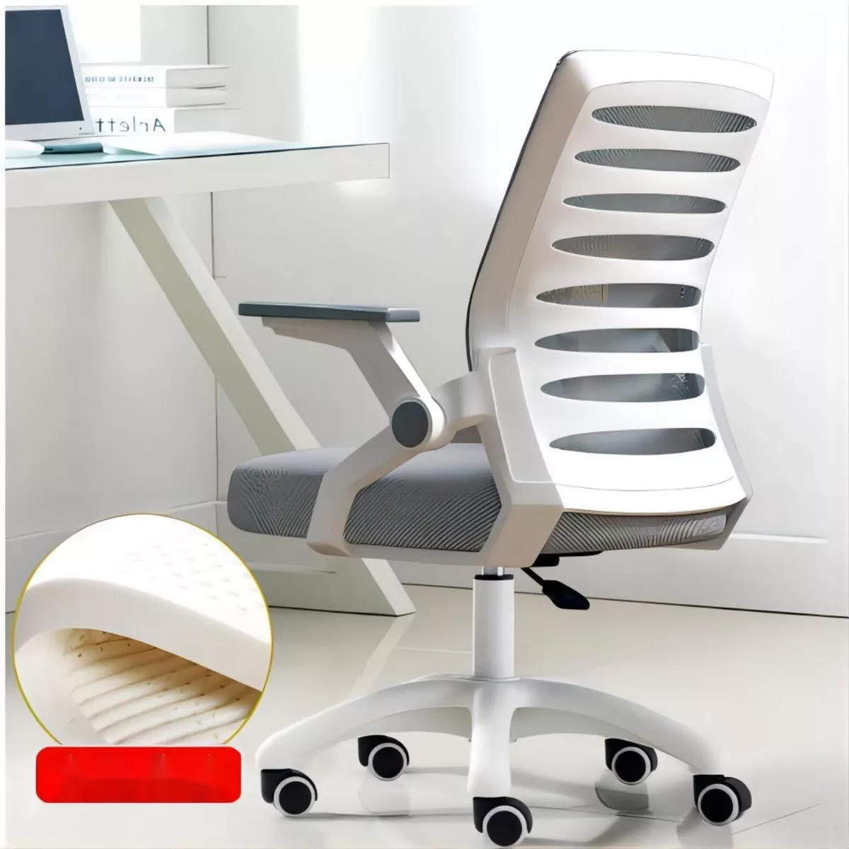 Silla De Escritorio Gris - g1