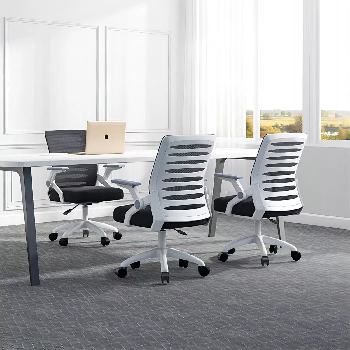 Silla De Escritorio Gris - g1