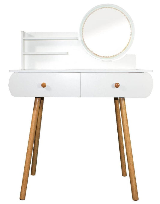 Tocador De Maquillaje Blanco Moderno
