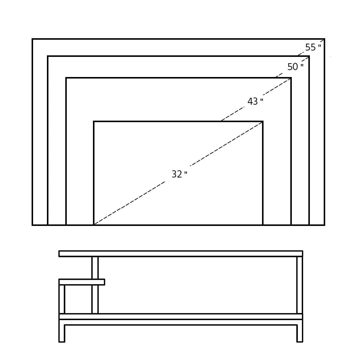 Mueble para TV - Diseño Moderno y Minimalista
