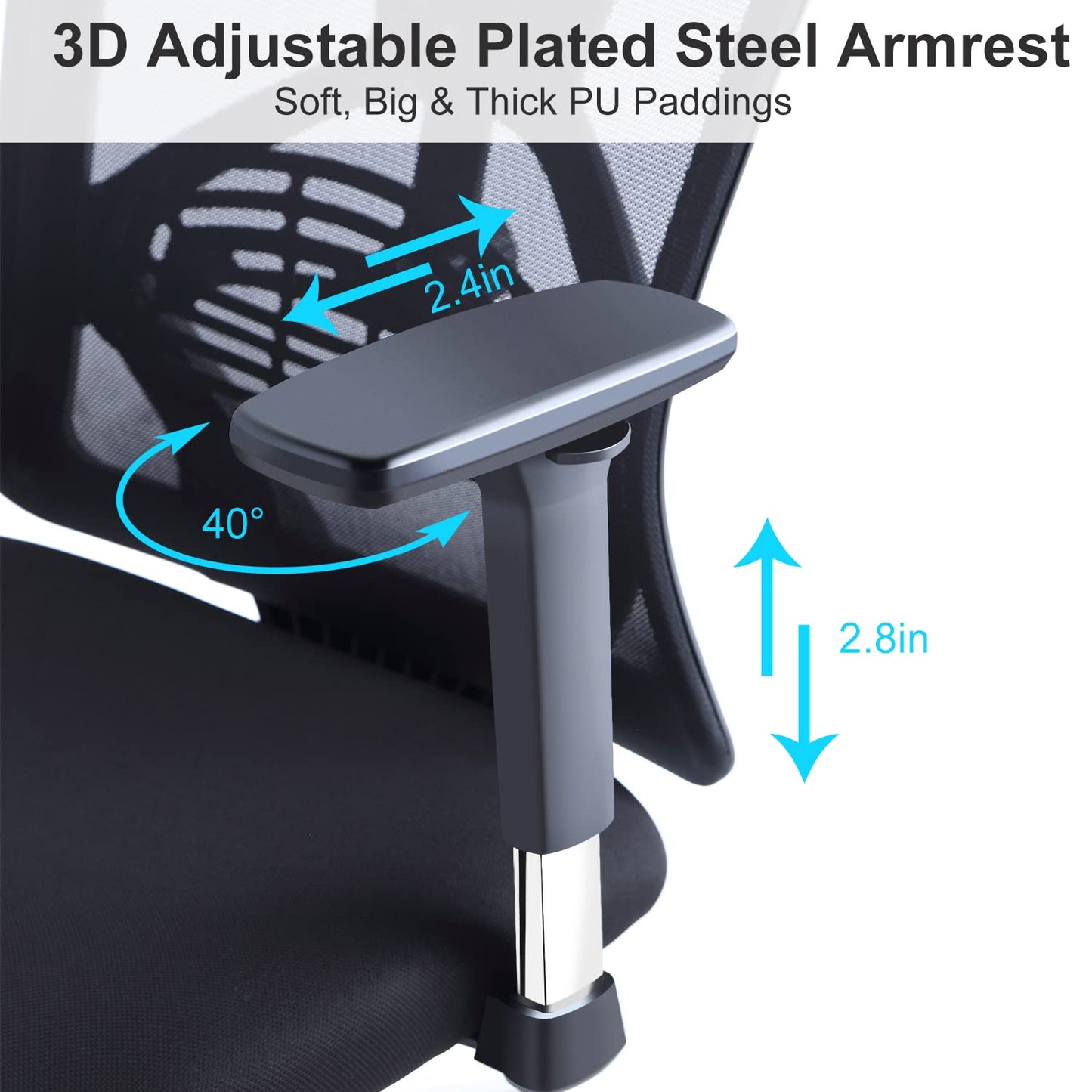 Silla de Oficina Ergonómica - Malla Mecedora
