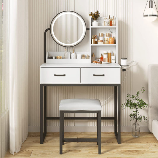 Vanity tocador - de maquillaje con espejo y luces