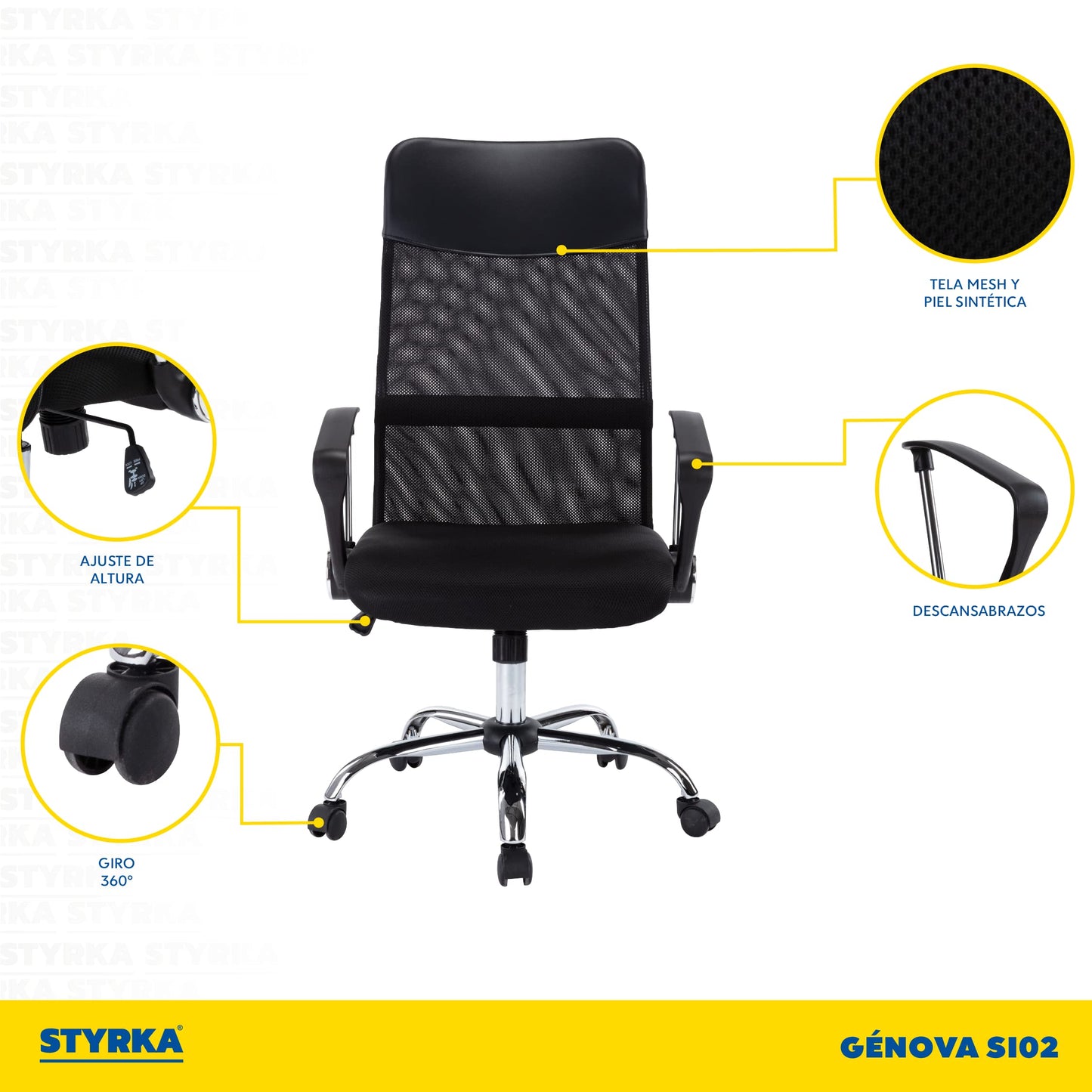 Silla Ejecutiva De Oficina Modelo Génova