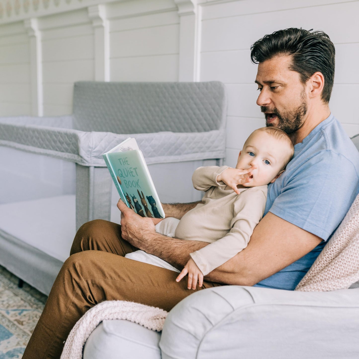 Cuna de madera - Gris