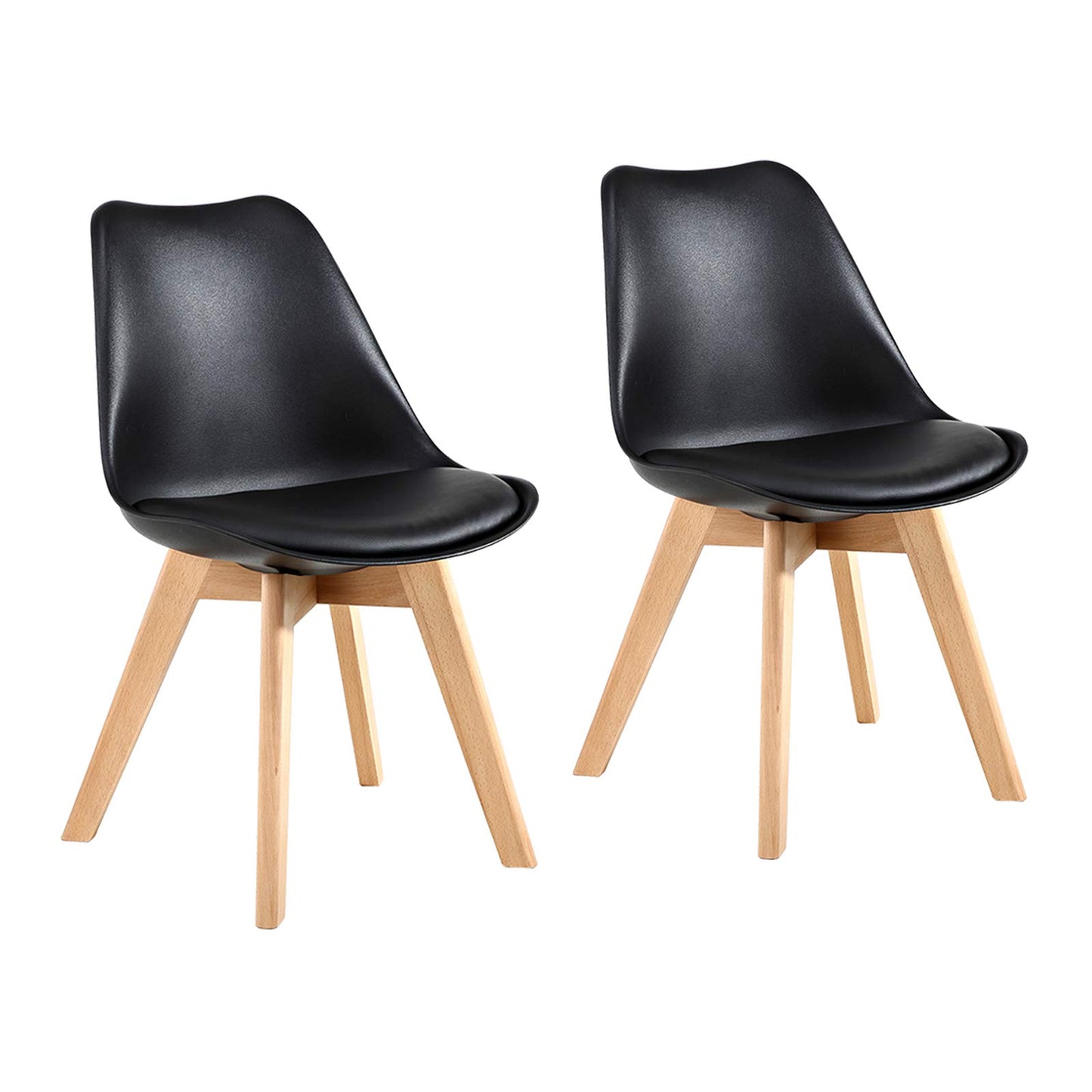Juego de 2 sillas de comedor de estilo moderno