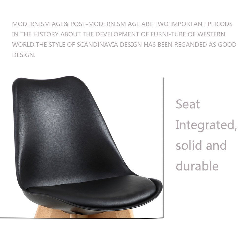 Juego de 2 sillas de comedor de estilo moderno
