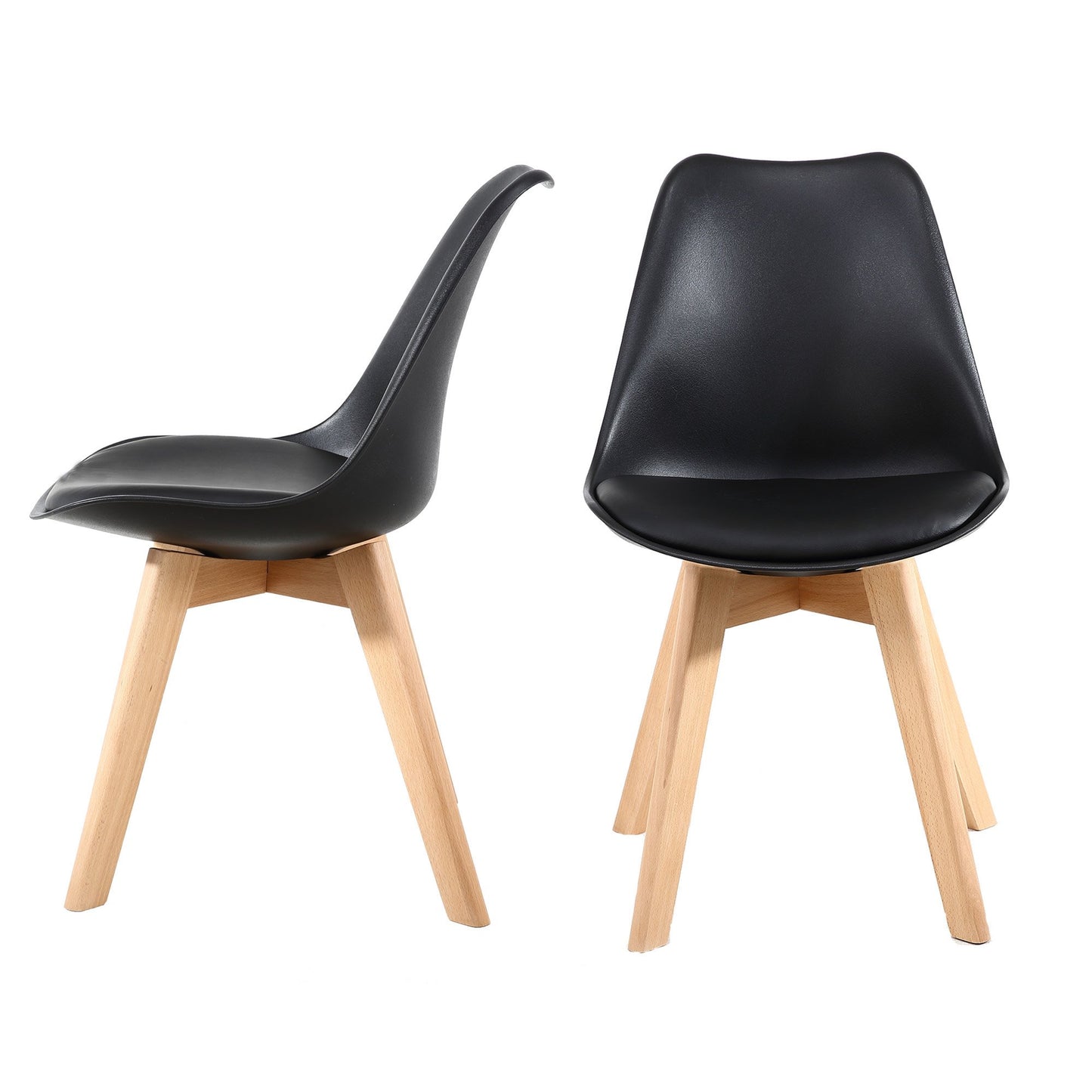 Juego de 2 sillas de comedor de estilo moderno