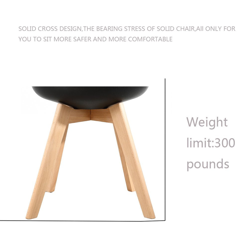 Juego de 2 sillas de comedor de estilo moderno