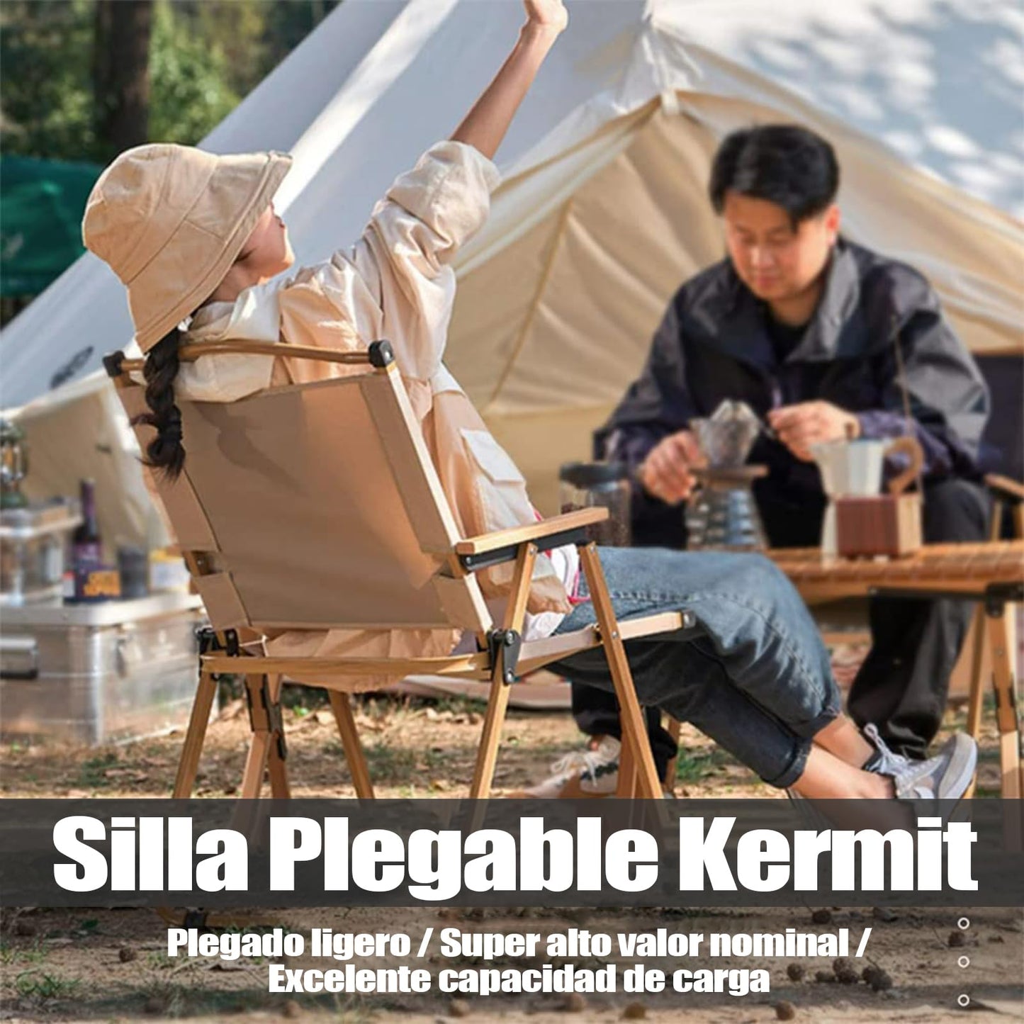 Silla portátil para Exterior Ligera