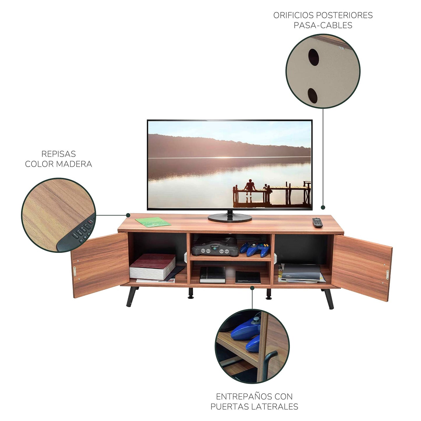 Muebles para tv modernos para sala - Cafe