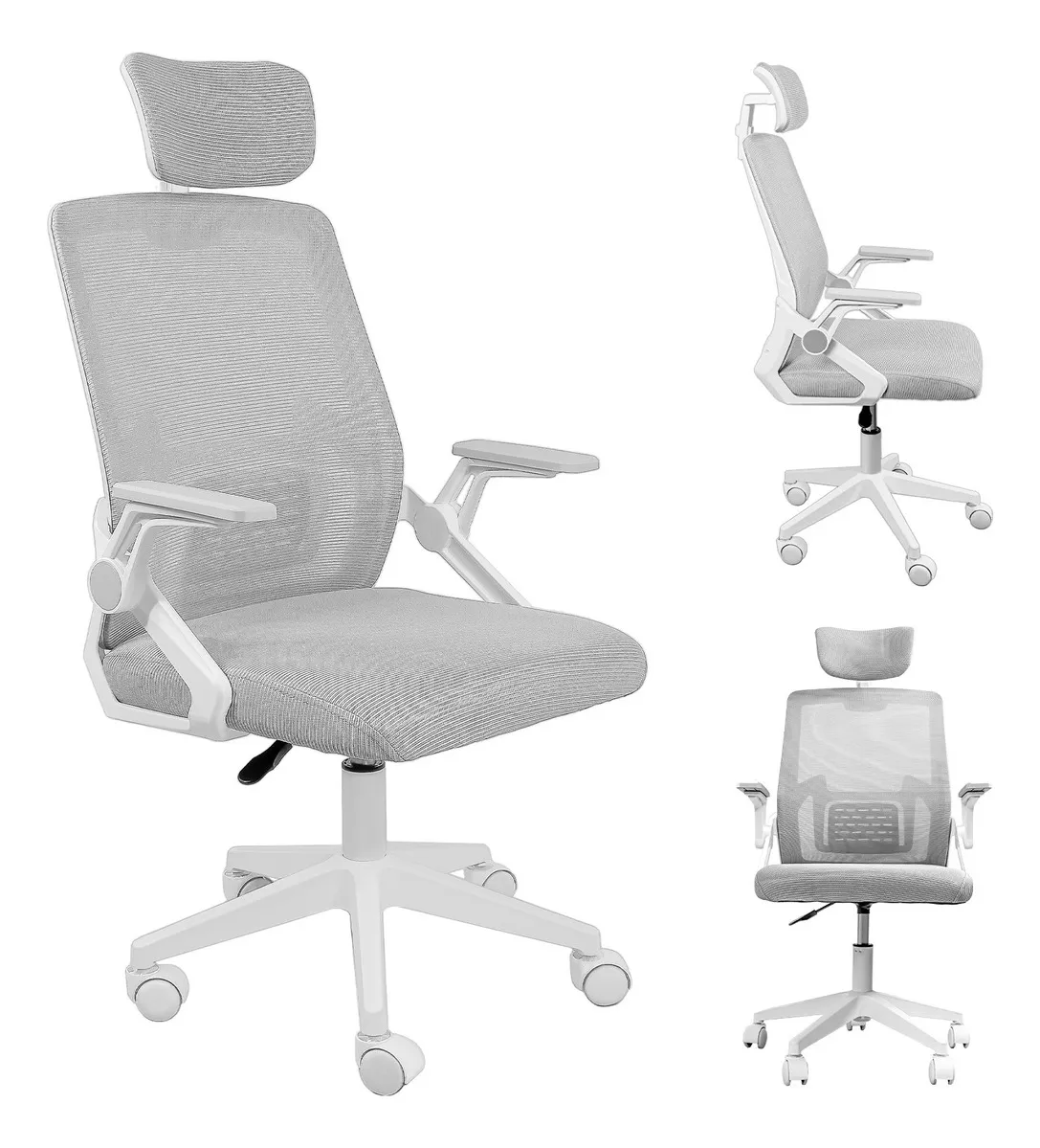 Silla escritorio gris - Transpirable