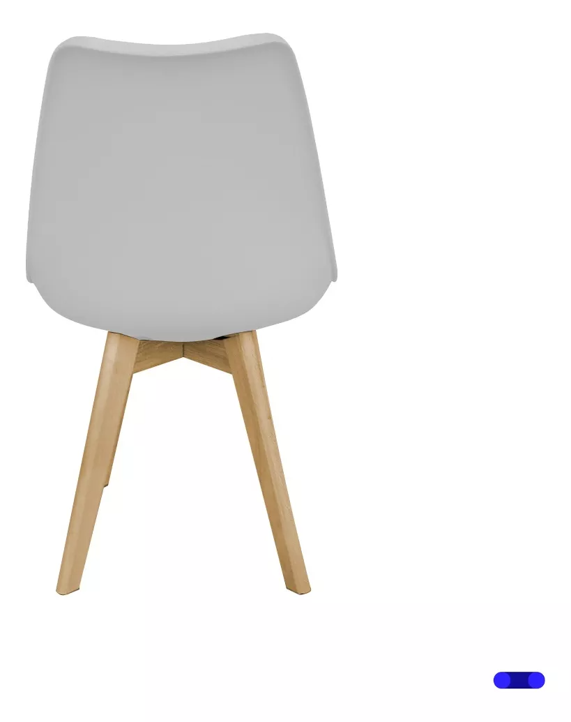 Set 2 Sillas Comedor - Marrón claro