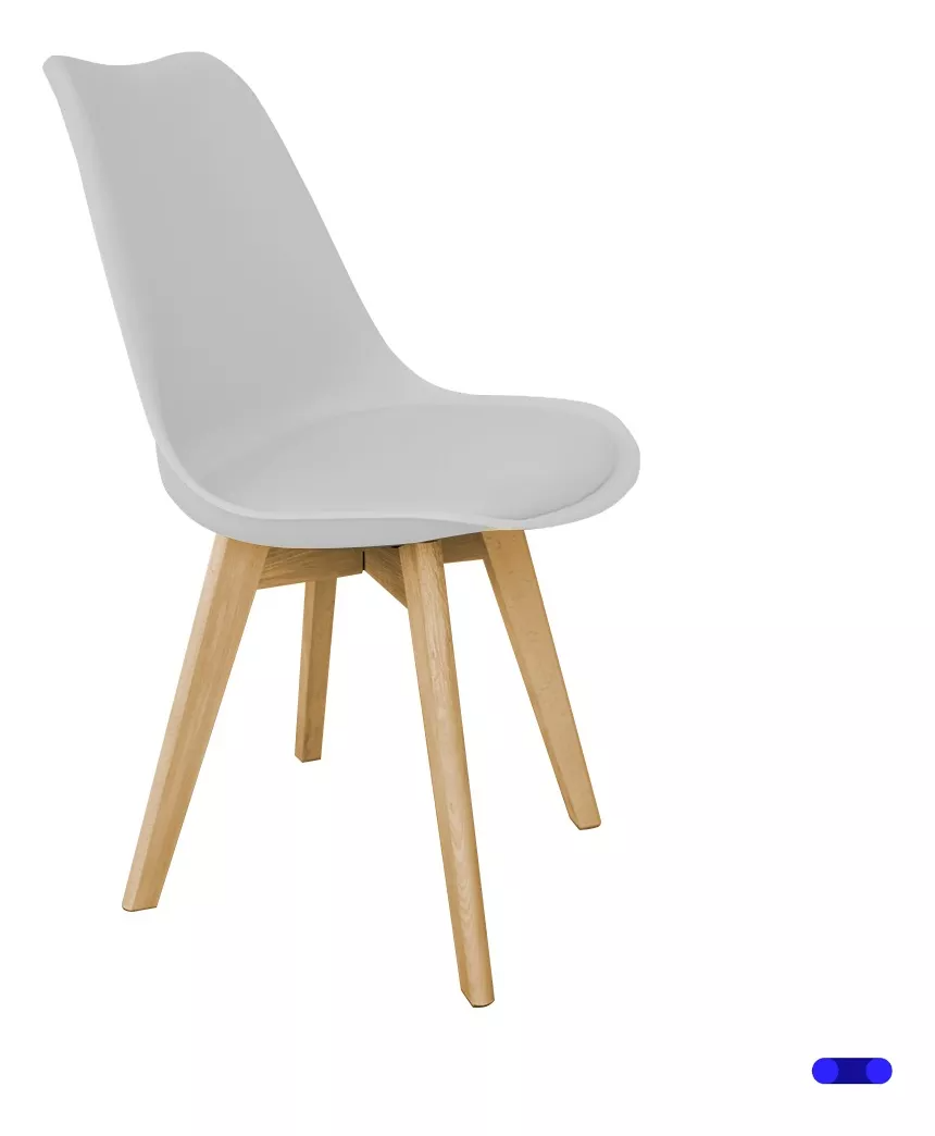Set 2 Sillas Comedor - Marrón claro