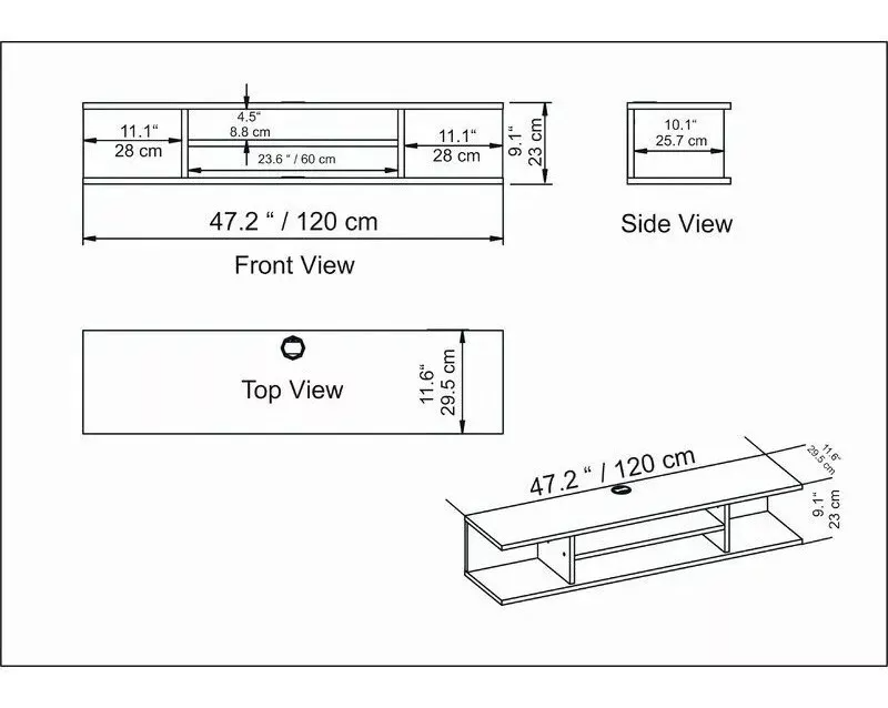 Muebles para tv modernos flotantes