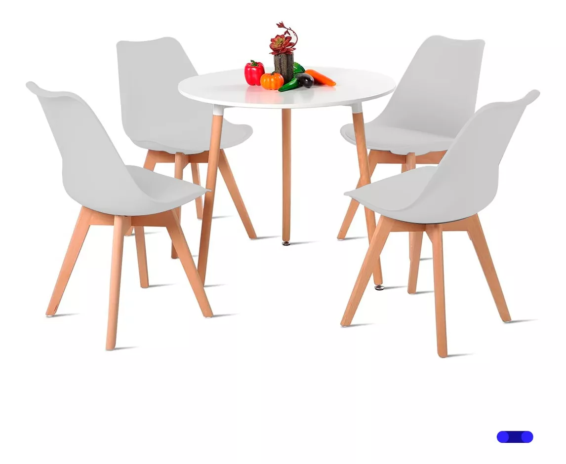 Set 2 Sillas Comedor - Marrón claro