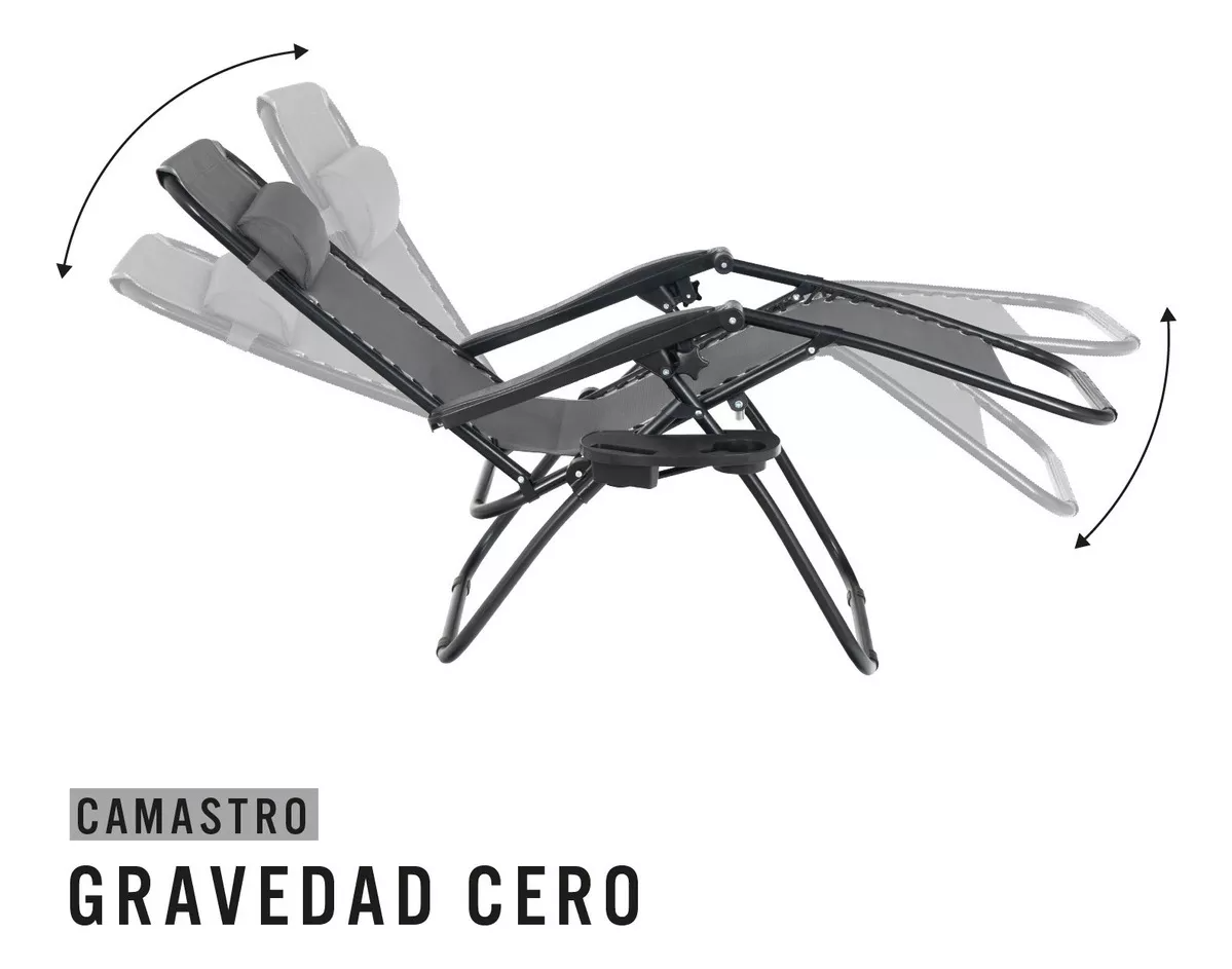Silla Plegable Gravedad Cero Reclinable
