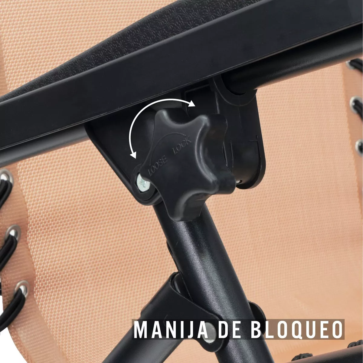 Silla Plegable Gravedad Cero Reclinable - beige