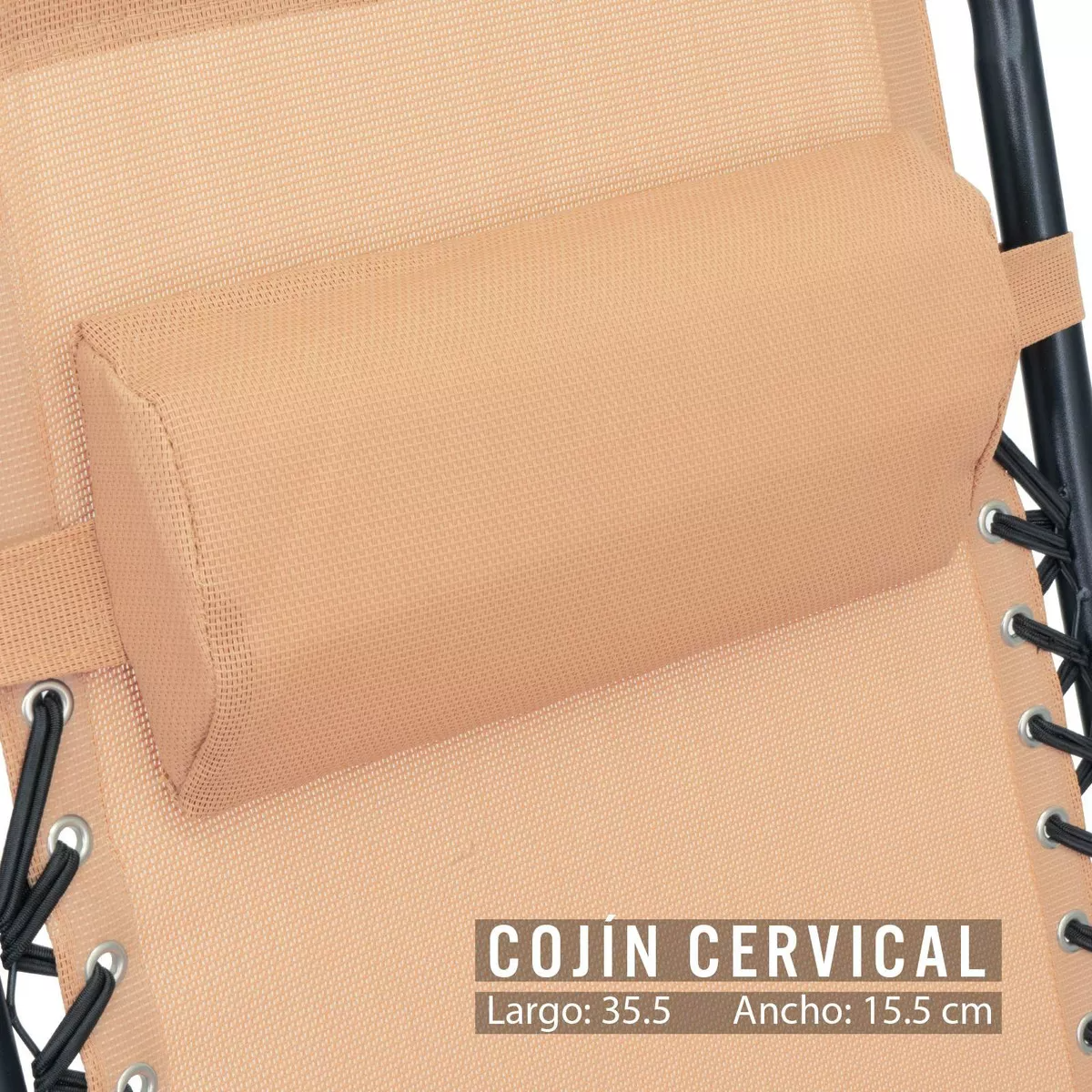 Silla Plegable Gravedad Cero Reclinable - beige