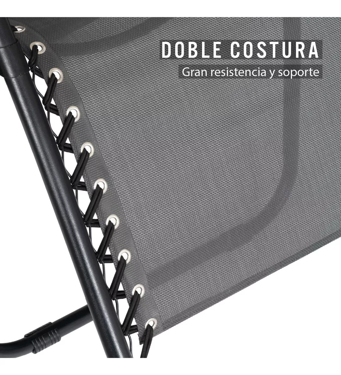 Silla Plegable Gravedad Cero Reclinable