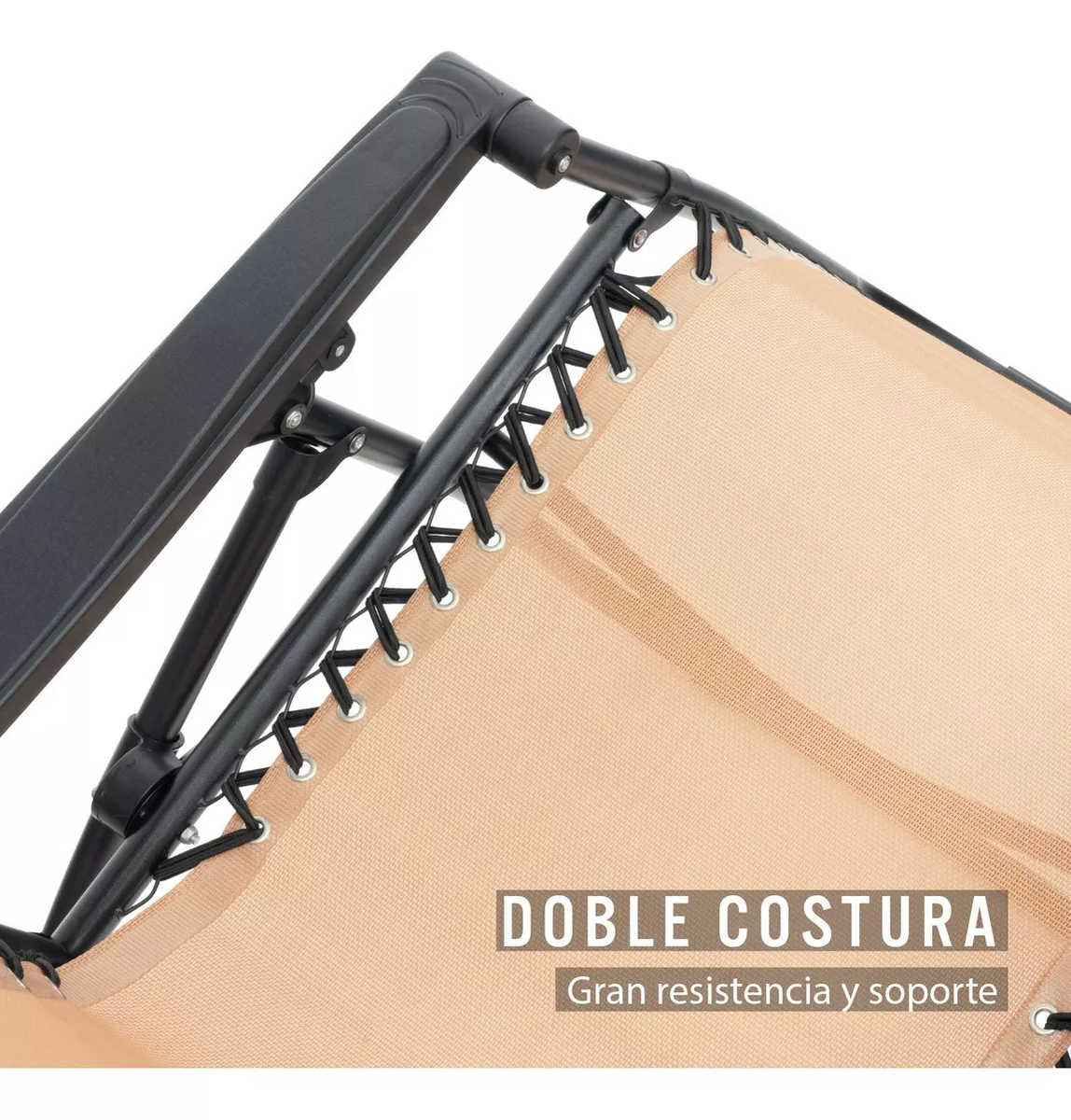 Silla Plegable Gravedad Cero Reclinable - beige