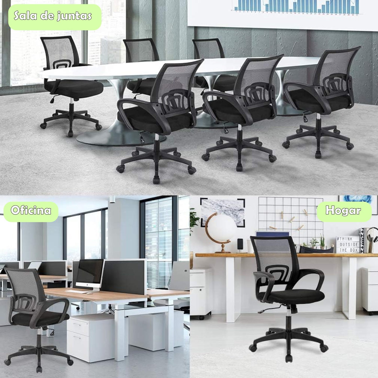 Silla de Oficina Negra - s1