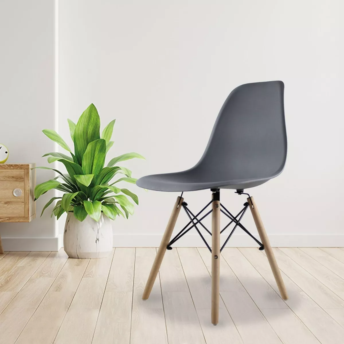 Comedor de 4 sillas - Gris