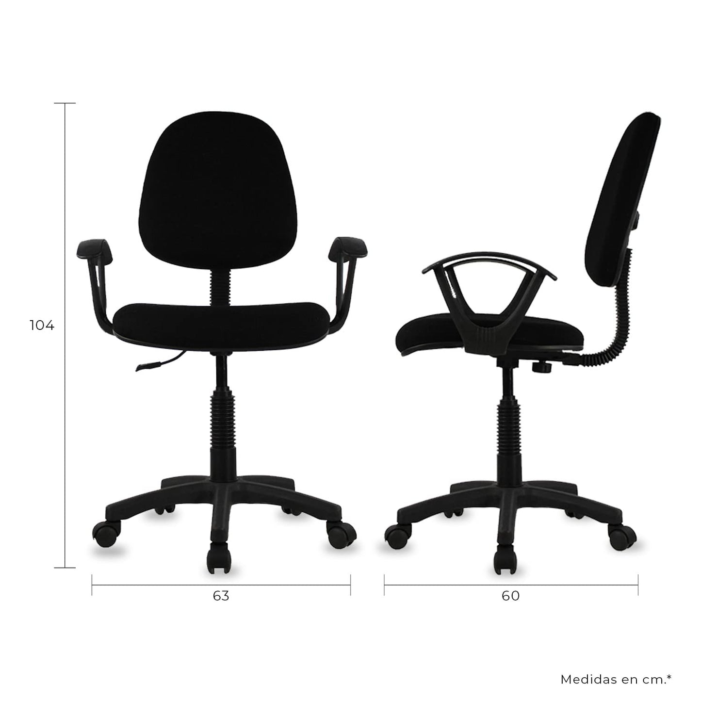 Silla de Oficina Secretarial Clásica