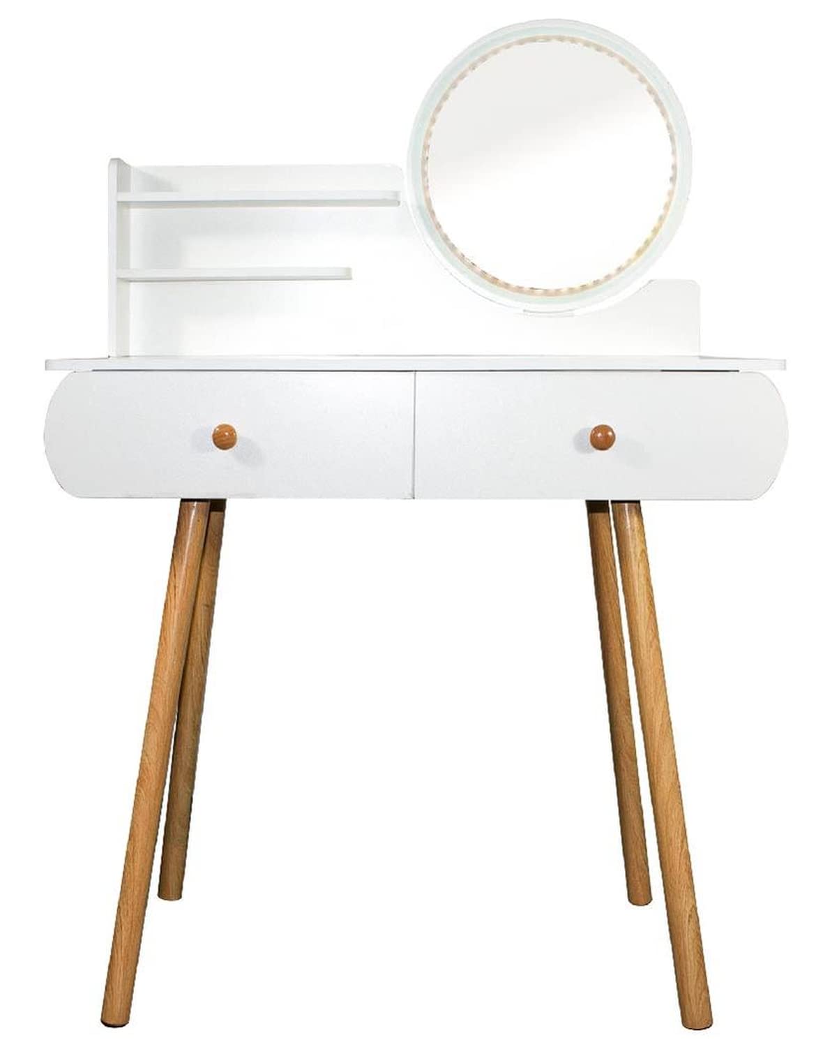 Tocador De Maquillaje Blanco Moderno