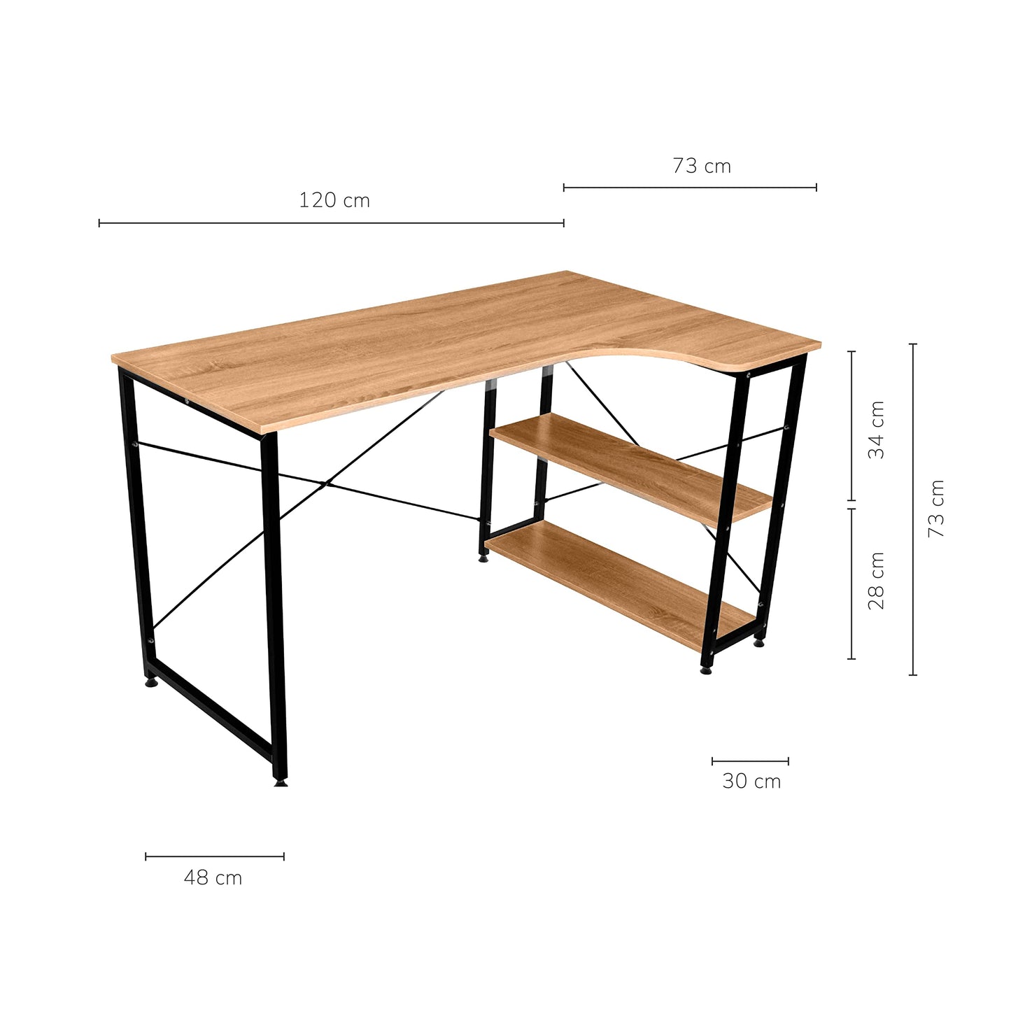 Escritorios De Oficina - Escritorio Minimalista de Madera