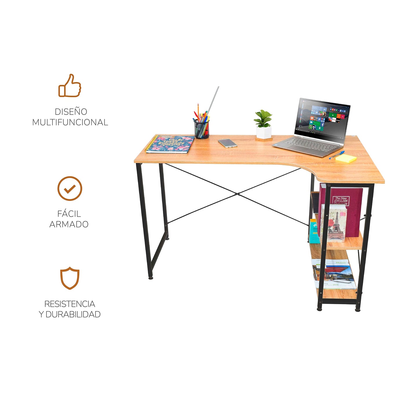 Escritorios De Oficina - Escritorio Minimalista de Madera