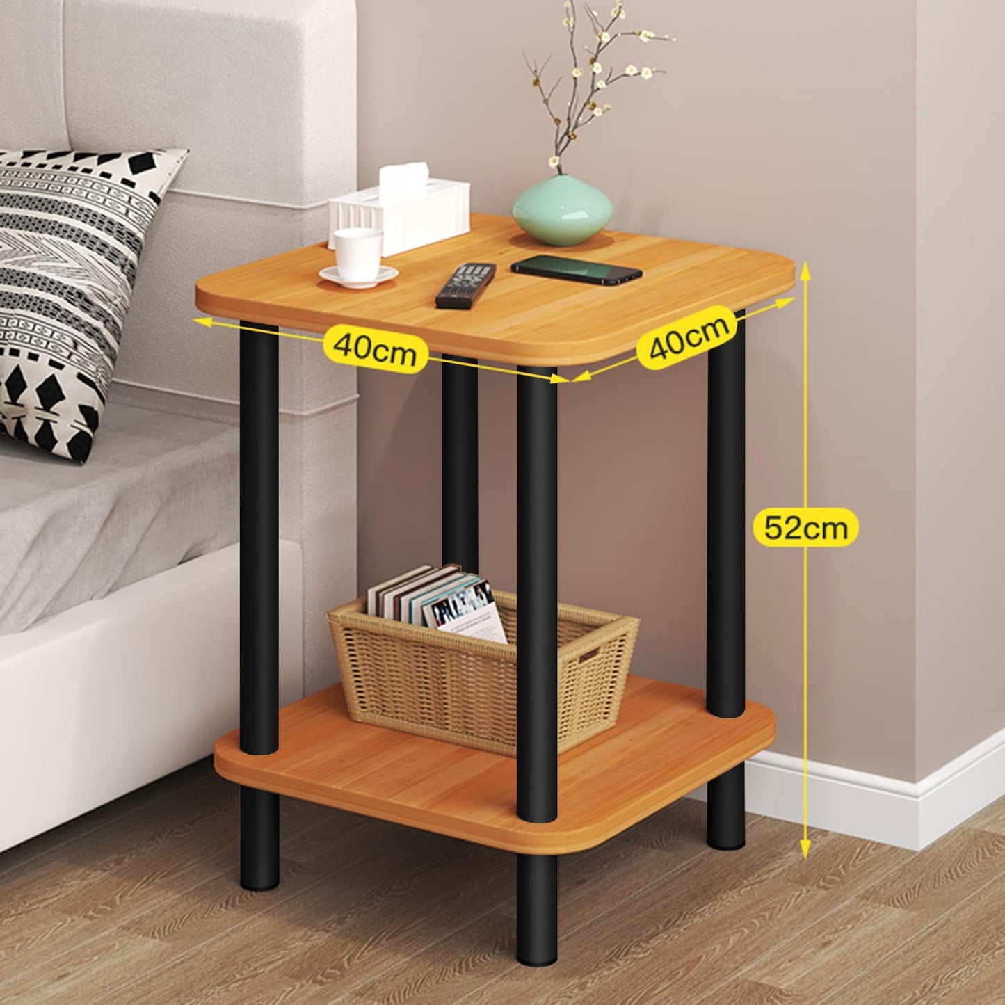Mesitas de Noche - Mesa Auxiliar Minimalista Moderna