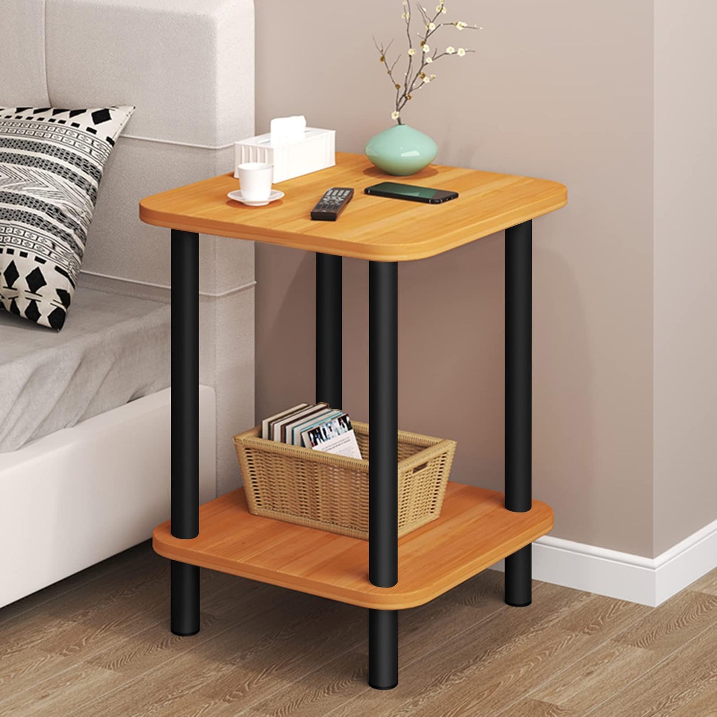 Mesitas de Noche - Mesa Auxiliar Minimalista Moderna