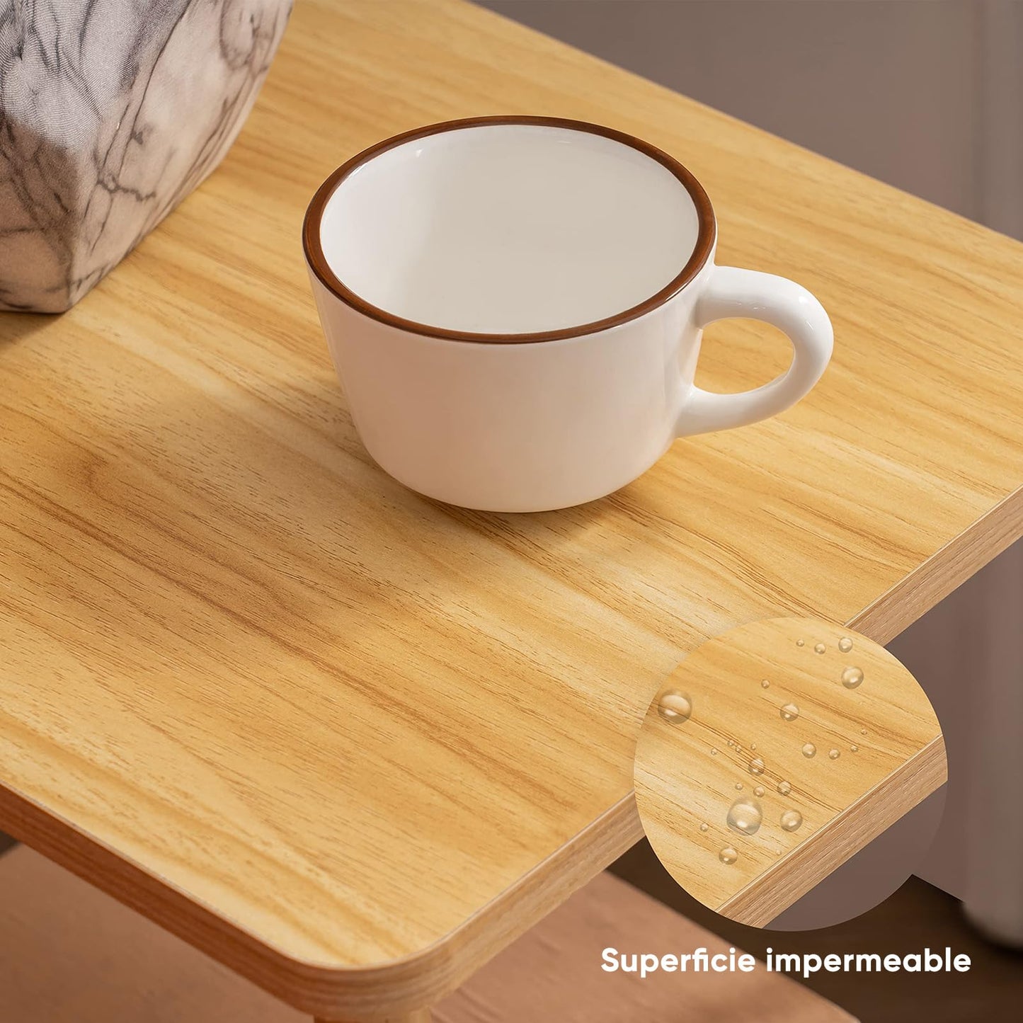 Mesitas de Noche - Mesa Auxiliar Minimalista Moderna