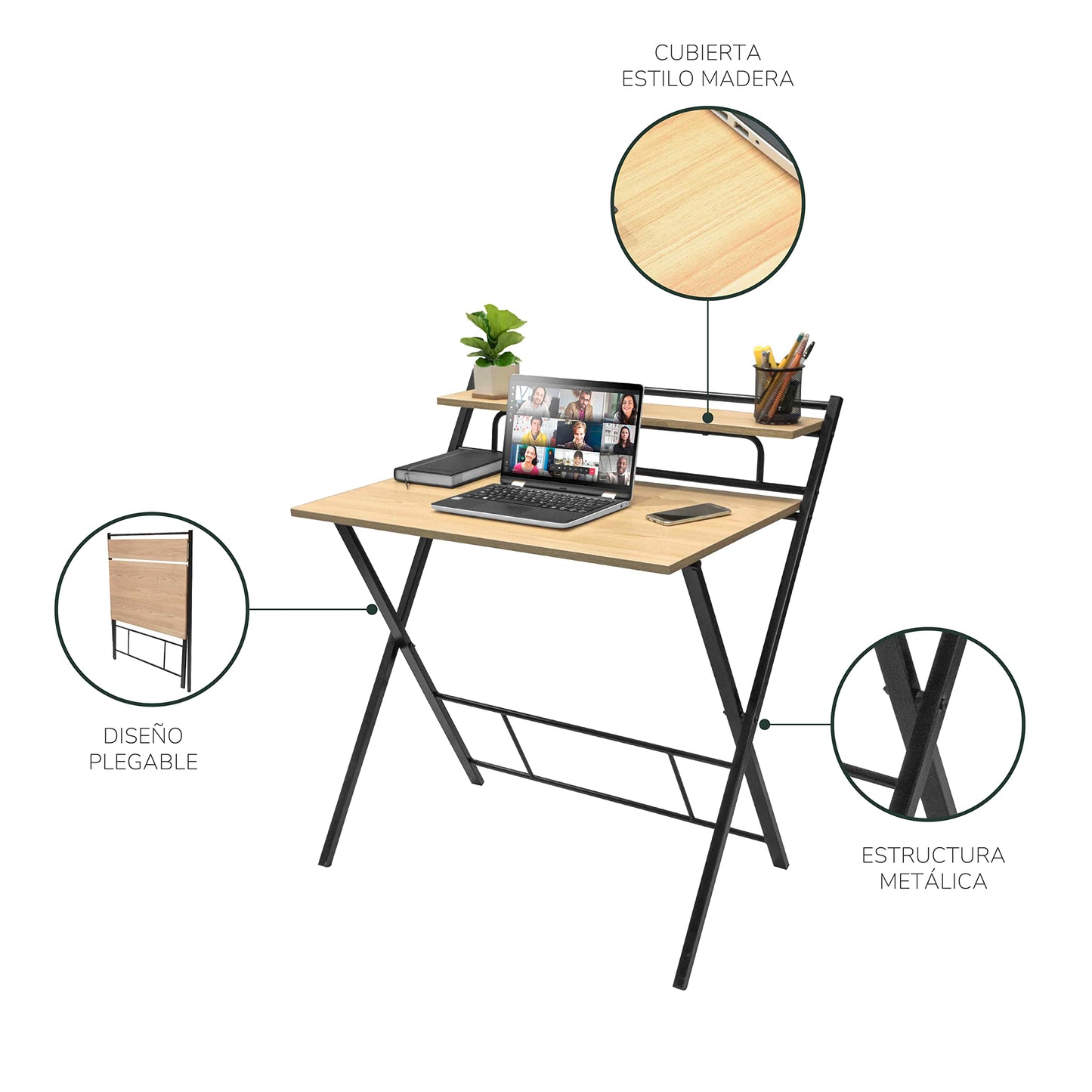 Escritorio Plegable Diseño Moderno