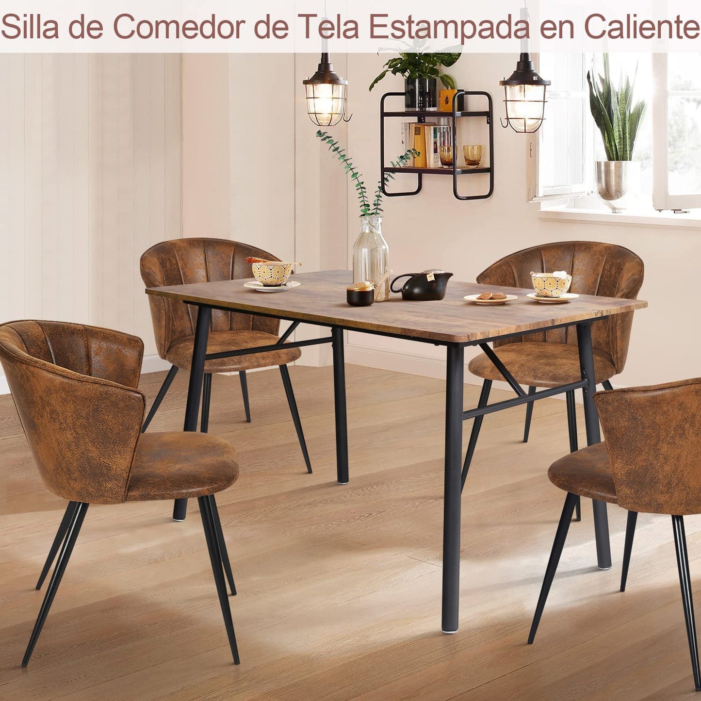 Juego de 2 Sillas de Comedor para la Cocina