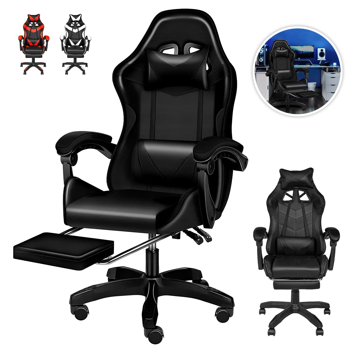 Silla Gamer - Soporta hasta 150Kg