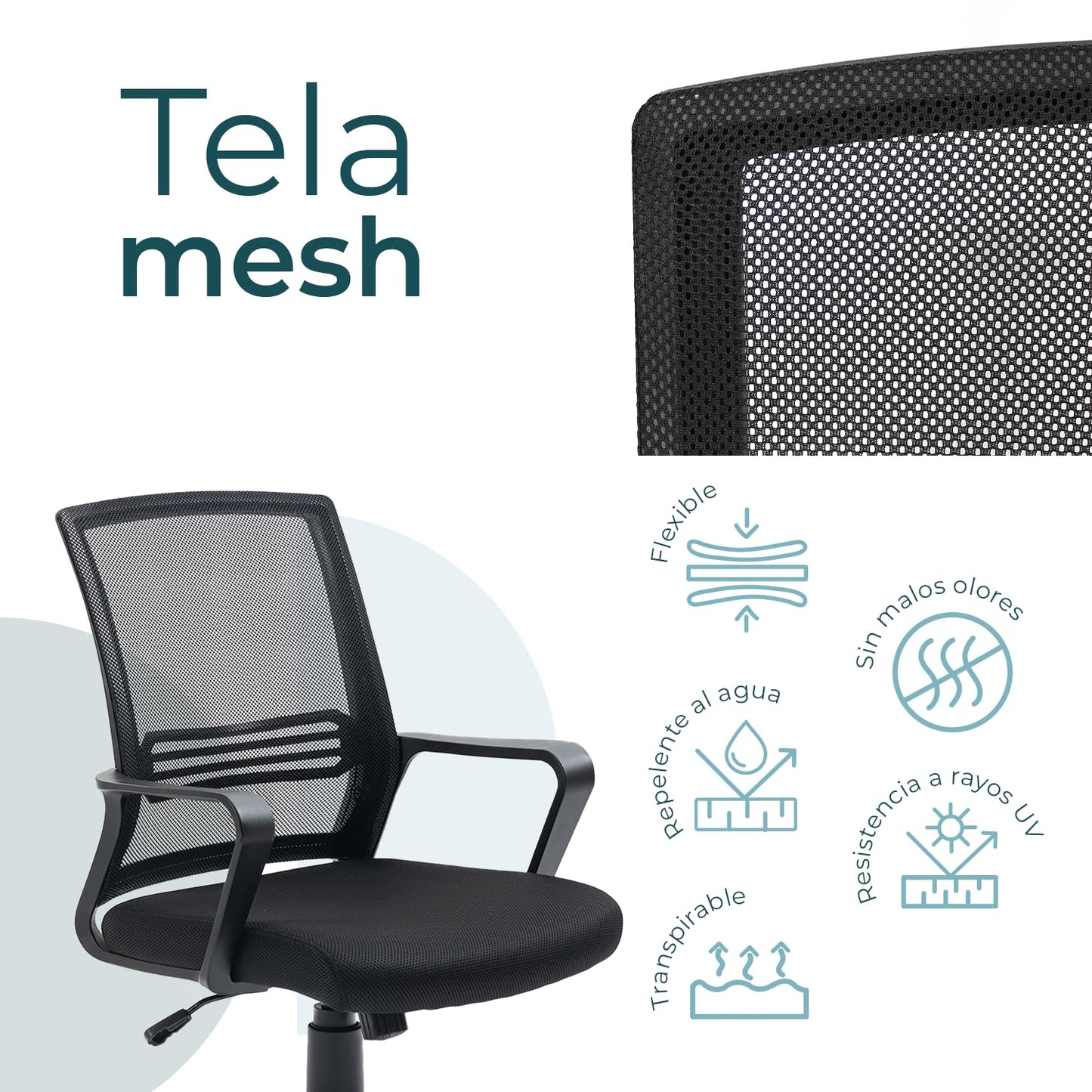 Silla Ejecutiva de Oficina en Mesh