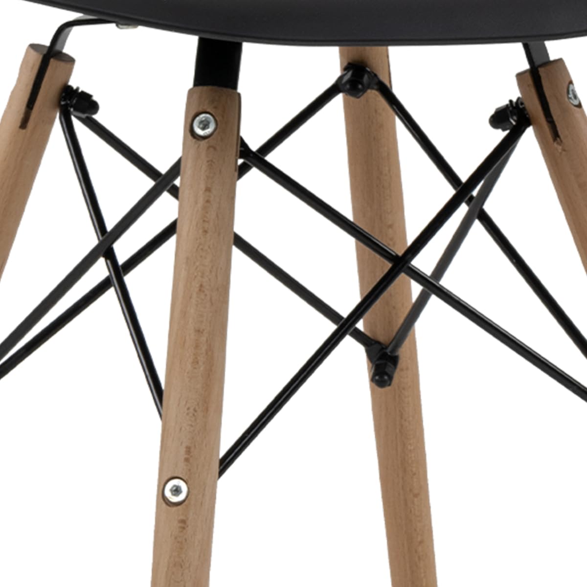 Sillas para comedor - Juego negro de 2 sillas