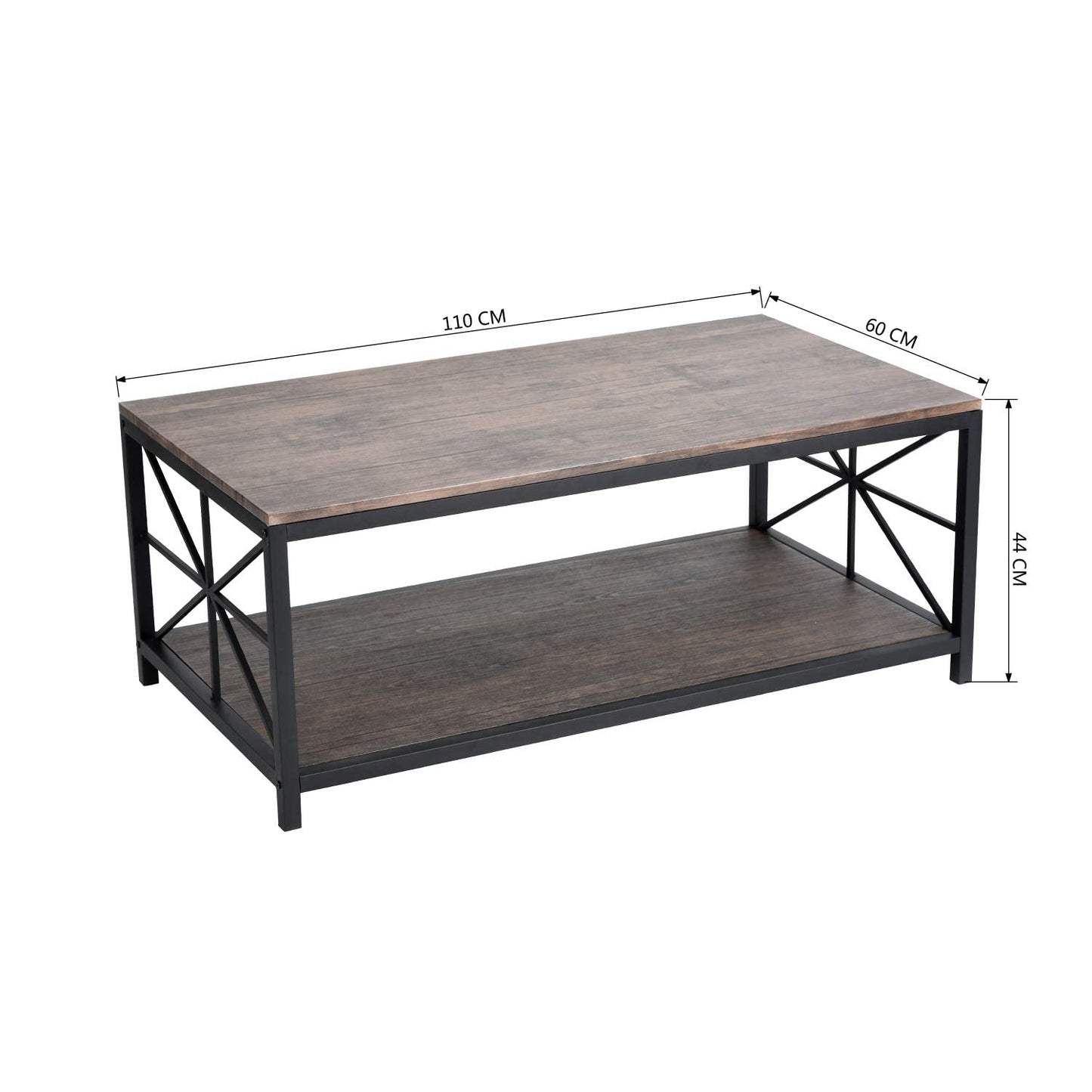 Mesa de Centro - Negro Industrial