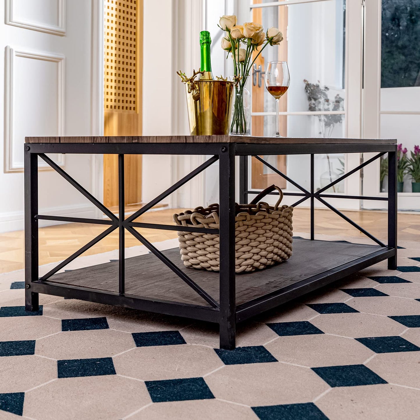 Mesa de Centro - Negro Industrial
