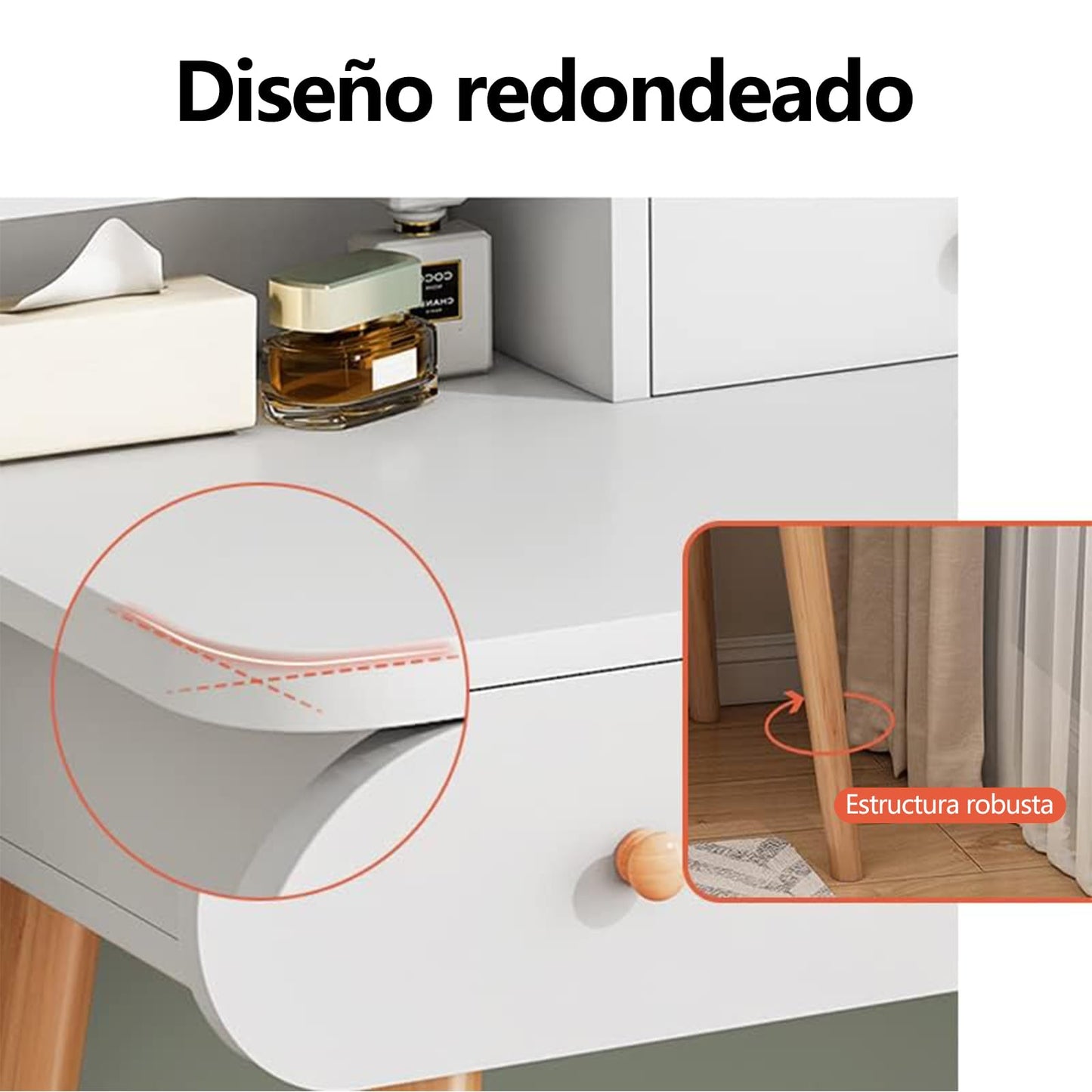 Tocador para Recamara con 4 Cajones