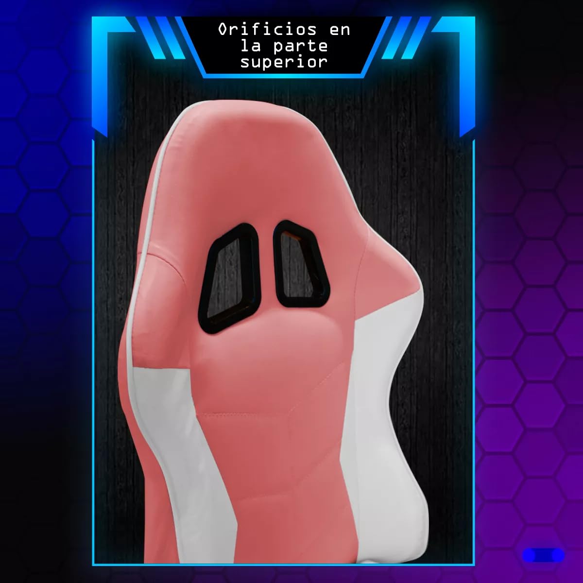 Silla Gamer Rosa - altura ajustable